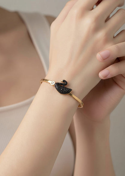 Black Swan Gold Cuff