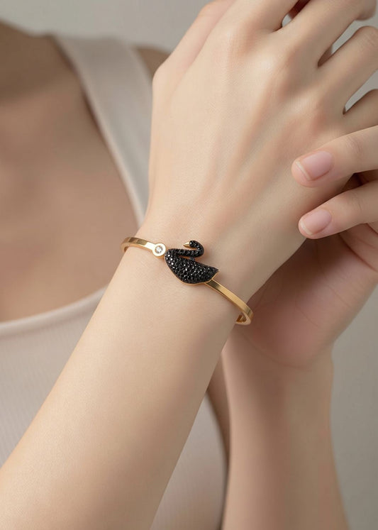 Black Swan Gold Cuff